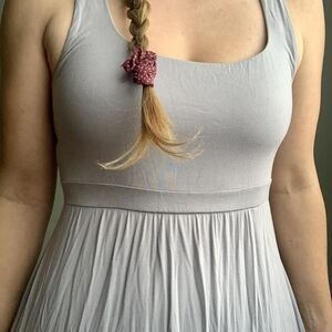 Aritzia Light Gray Midi Dress